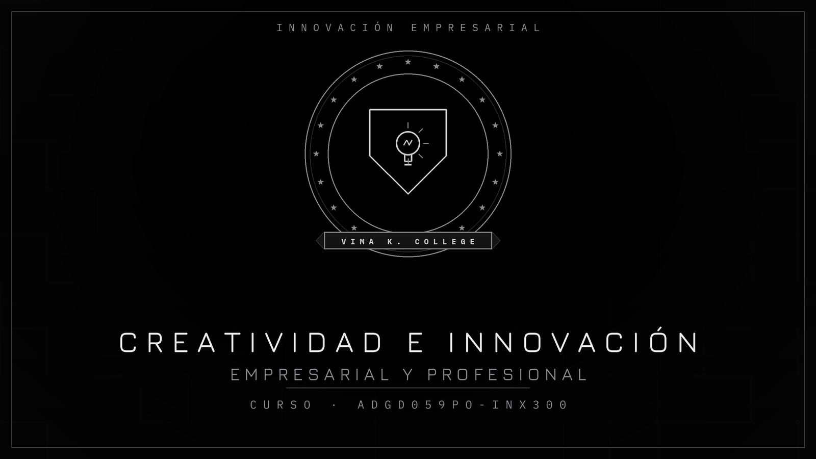 Creatividad e Innovación Empresarial y Profesional ADGD059PO