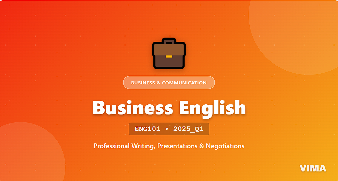 Business English Mastery LANG101