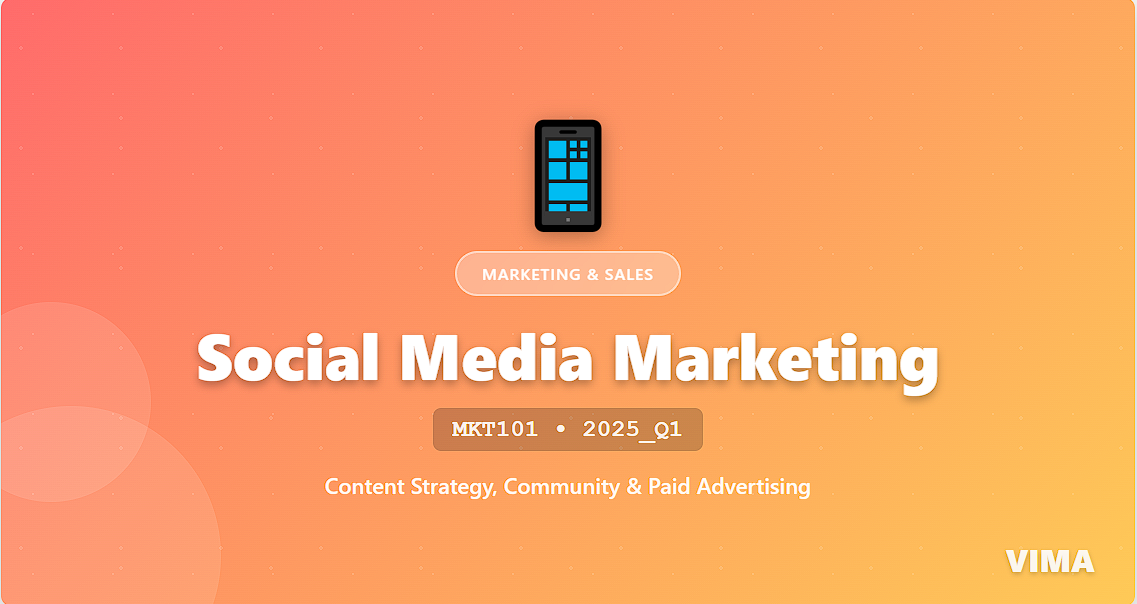 Social Media Marketing Strategy MKT101