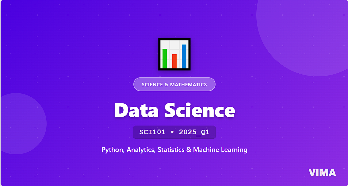 Data Science Fundamentals SCI101
